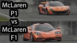 McLaren P1 vs McLaren F1 Top Gear