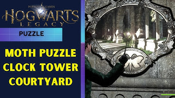 Moth / Butterfly Puzzle Solution in Clock Tower Courtyard