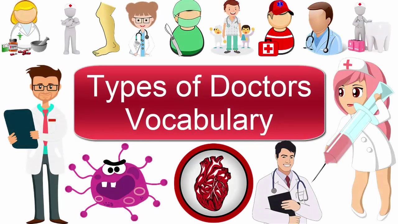 Doctors in english. Виды докторов на английском. Types of Doctors. Doctors Vocabulary. Type доктор.