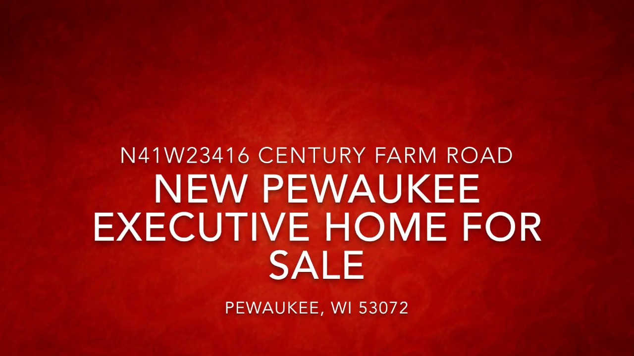 New Pewaukee Executive Home For Sale, N41W23416 Century Farm Road (Milwaukee MLS)