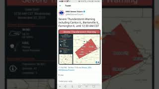 Canton, Illinois Severe Thunderstorm 27-11-19