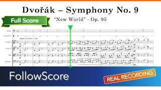 Dvořák – Symphony No. 9 (Full Score), “New World” Op. 95  | Sheet Music & Real Recording