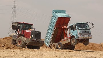 Wow !! Incredible Dump Truck Heavy unloading accident overturned // incredible machinery video