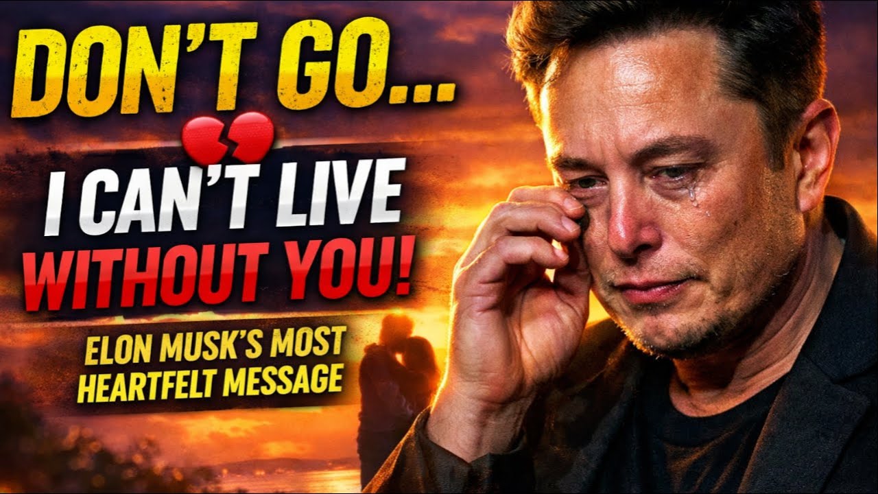 “DON’T GO… I CAN’T LIVE WITHOUT YOU 💔 | Elon Musk’s Most Heartfelt & Emotional Love Message”