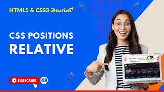 CSS3 Full Course[4K] - 48 | CSS Position Relative | position: relative | CSS Positions | Telugu #css