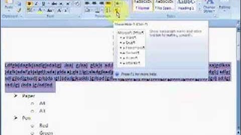 Part 4 (Bullets & Numbering, Text Alignment, Line spacing, Shading, Border) of MS Word 2007 in Hindi