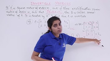 Class 12th – Overview of Invertible Matrices | Matrices | Tutorials Point
