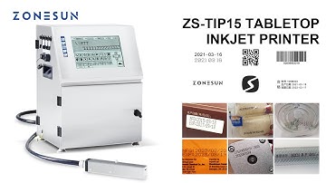 ZONESUN ZS-TIP15 Tabletop Multilingual Inkjet Date Coding Machine