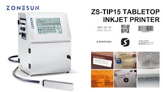 ZONESUN ZS-TIP15 Tabletop Multilingual Inkjet Date Coding Machine