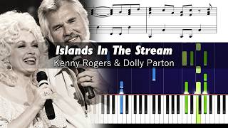 Kenny Rogers, Dolly Parton - Islands In The Stream - Piano Tutorial with Sheet Music screenshot 5