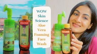 Aloe Vera Foaming Face Wash with Refill Pack | WOW Skin Science | with Ishanki Tiwari screenshot 3