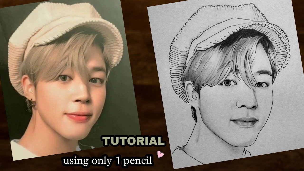 I'm still finishing the drawing of Park Jimin, I do not draw too well a  thousand pardons ❤❤😁❤❤