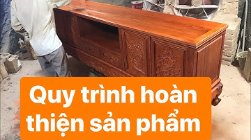 Giới thiệu quy trình hoàn thiện sơn PU sản phẩm xưởng đồ gỗ kinh bắc