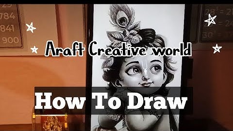 Krishna Drawing | Little Krishna Drawing | Outline tutorial | Part 1 |