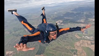 Peter on his #aff #skydiving course level 4 #skydive with www.learnskydiving.com