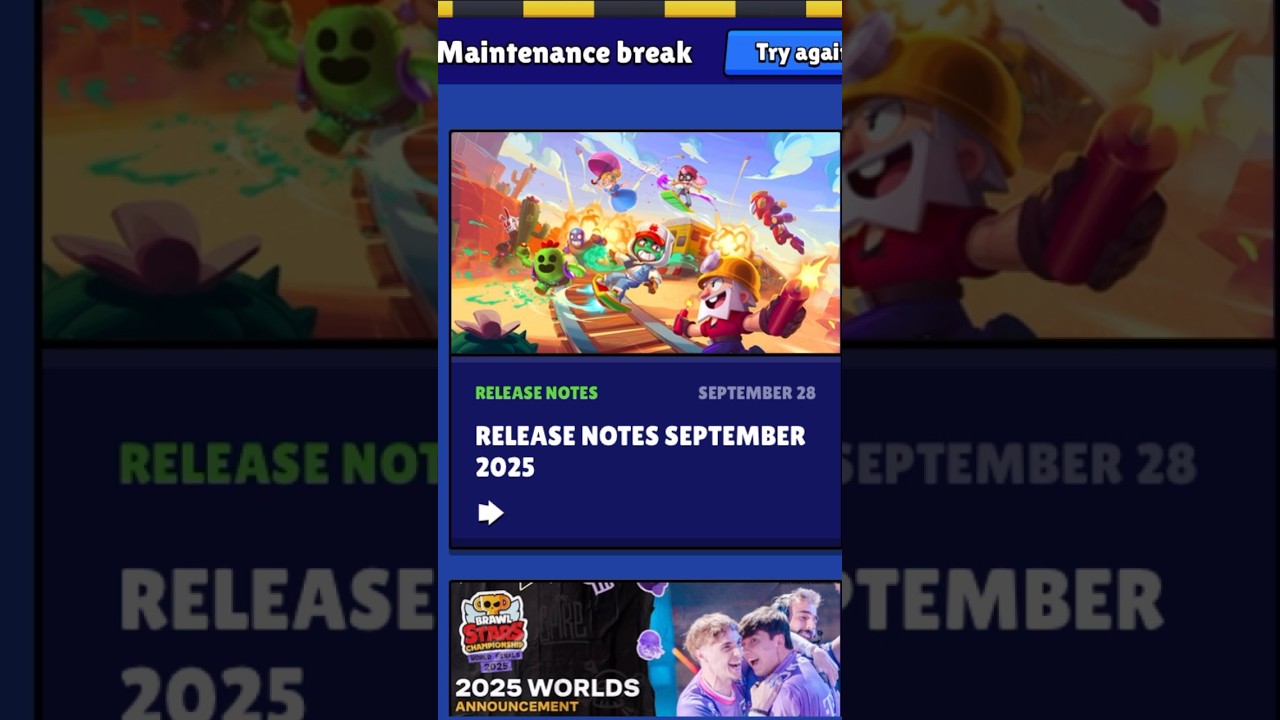 Maintenance break! time to finally touch grass 