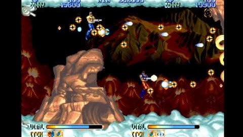 Forgotten Worlds - Stage 8 (2-player with Joe) (4/3/10) (Capcom Classics Collection, PS2)