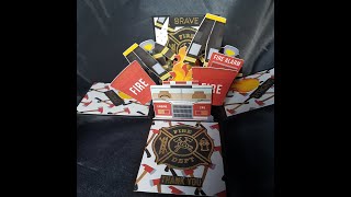 3D Pop Up Style firefighter thank you card