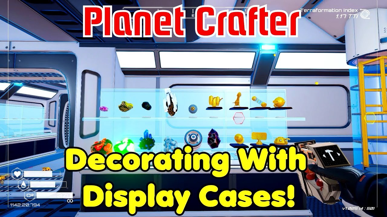Decorating With Display Cases! Planet Crafter Gameplay Ep-63