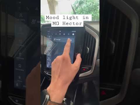 How to set mood light in MG Hector