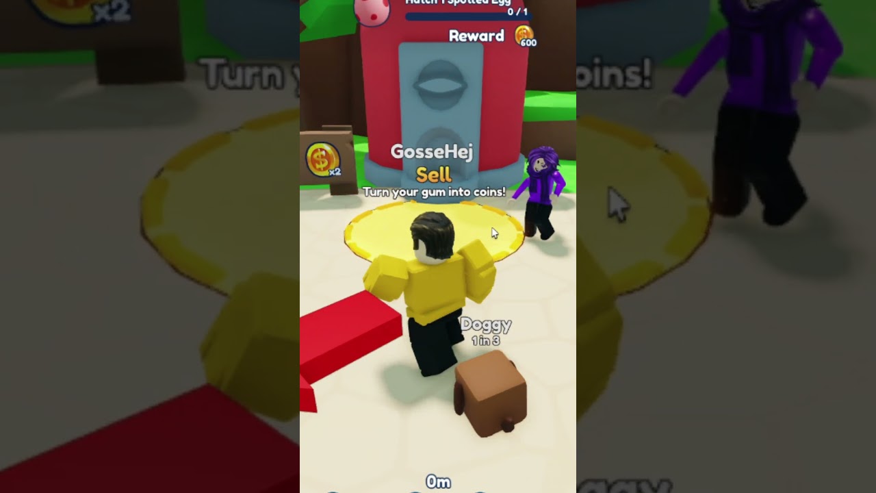 Det största tuggummit i Roblox Buble Gum Simulator! #shorts