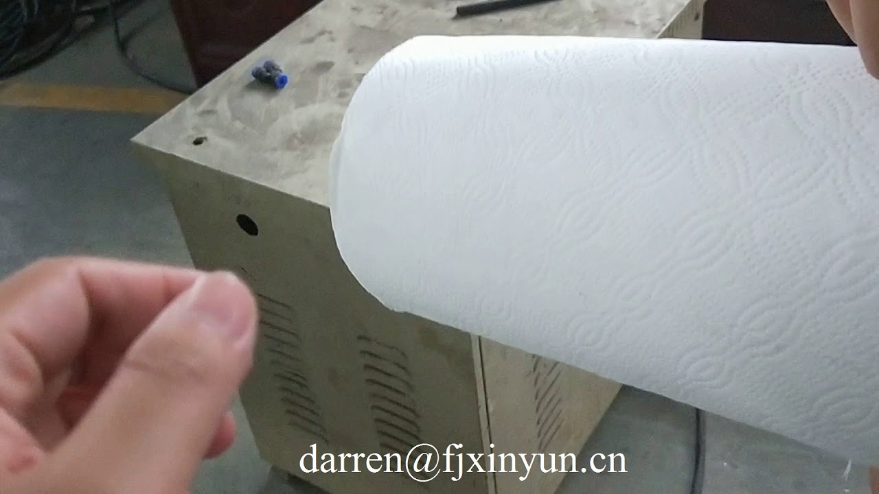 Full production line kitchen towel roll paper making machine YouTube
