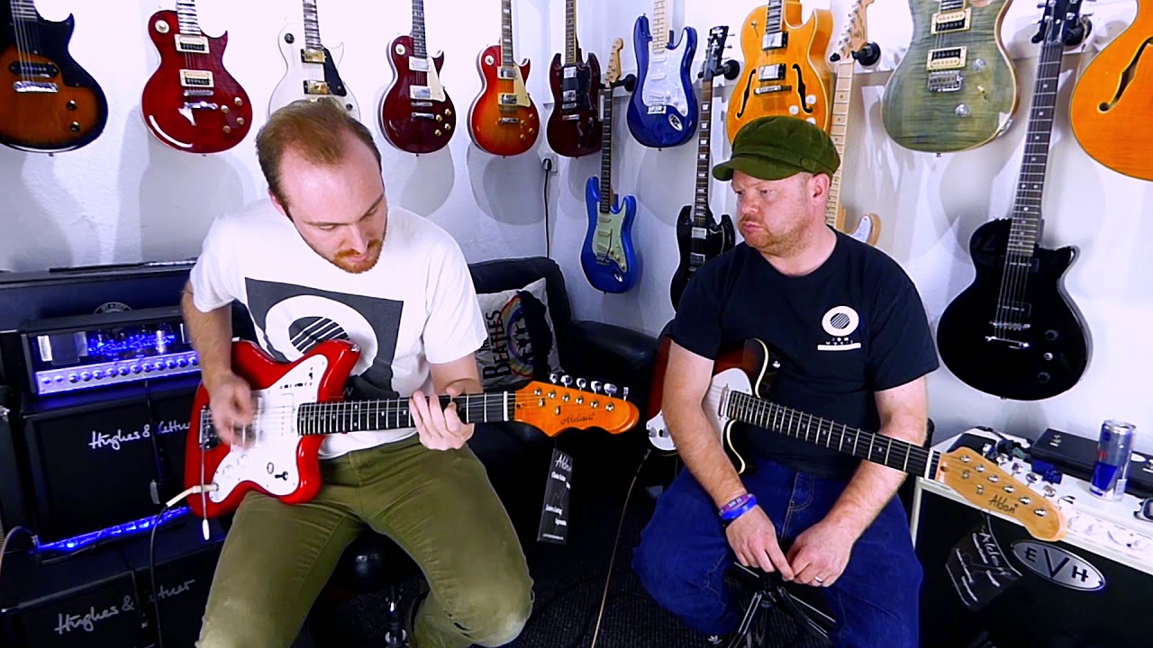 Alden AD Jazzcaster Jazzmaster Fiesta Red Guitar Review