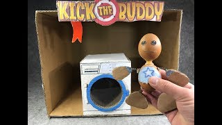 Buddy Antistress make of eggs VS Washing Machine. Kick the Buddy. DIY