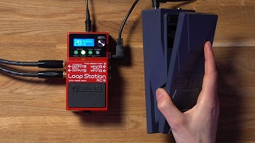 BOSS RC-5 Expression Pedal Setup  - Tutorial