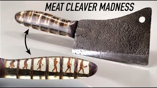 Cleaver Restoration with Intricate Wood Silhouettes casted in Epoxy Resin