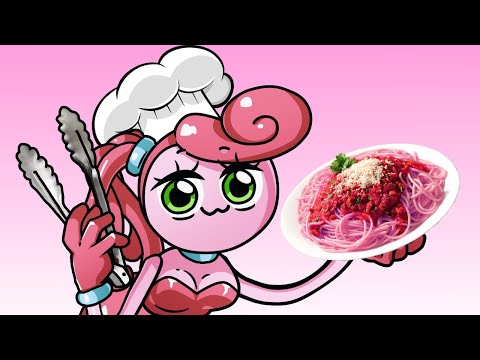 마미롱레그와 즐거운 요리시간 [ Poppy Playtime : Cook delicious sphagetti with Mommy long legs ]