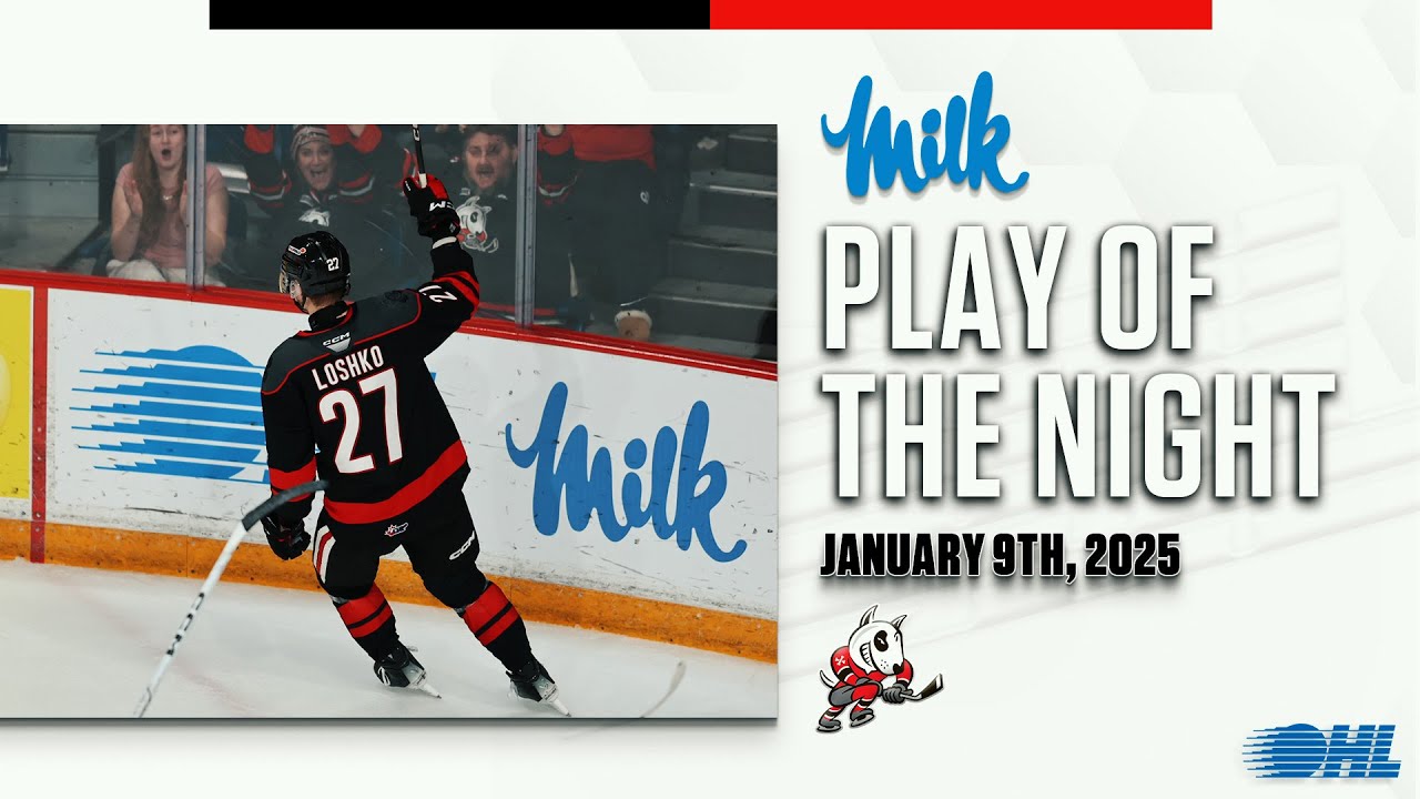 OHL Play of the Night presented by MilkUp: Loshko Nets Beauty in 4-Point Night