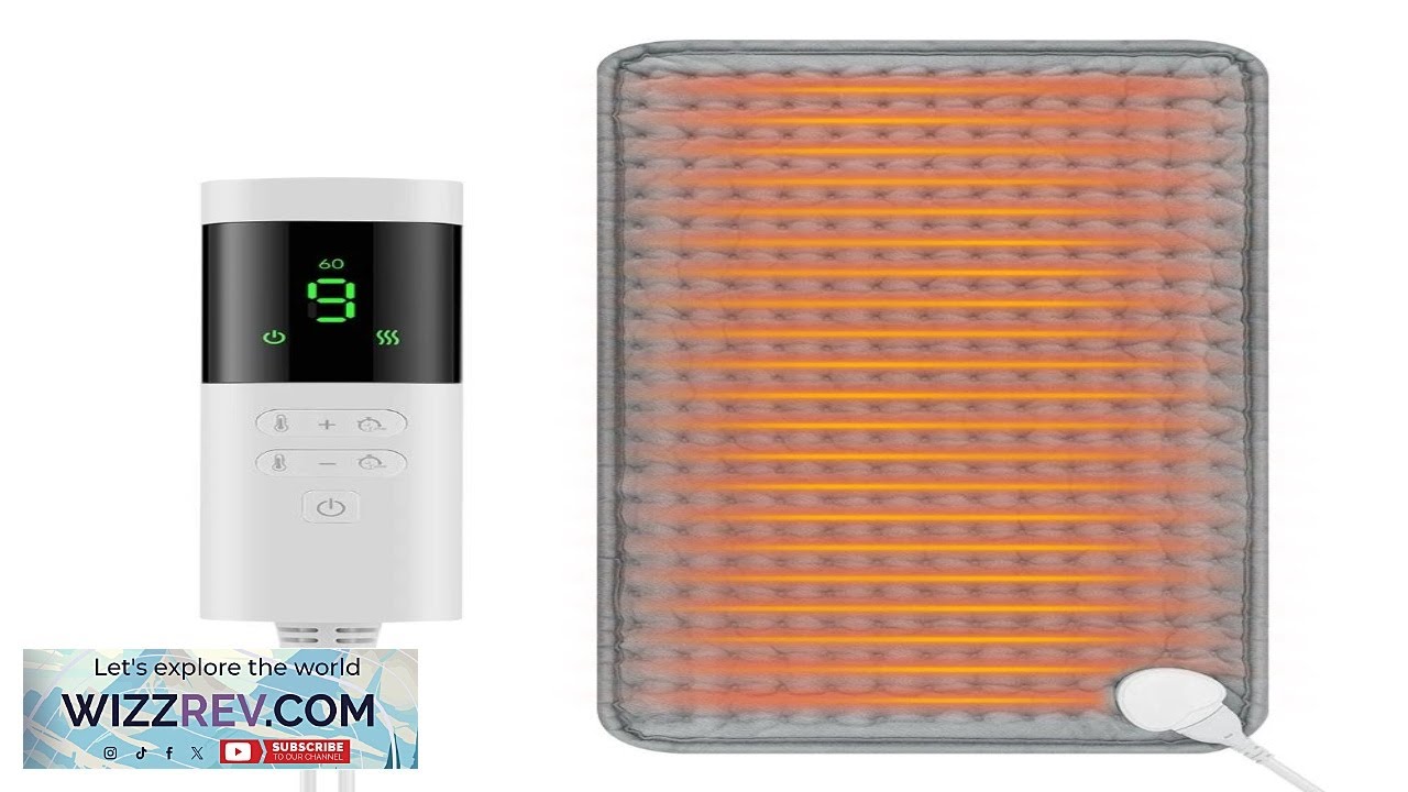 Electric Heating Pad Shoulder Back Leg Pain Relief Physiotherapy Winter Heater Timed