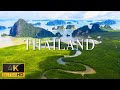 FLYING OVER THAILAND (4K UHD) - Soft Piano Music With Spectacular Natural Landscape For Relaxation