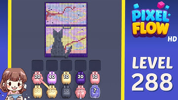 Pixel Flow Level 288 Solution Walkthrough