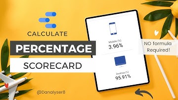 How to Calculate Percentage (%) Scorecard in Google Data Studio Without Formula