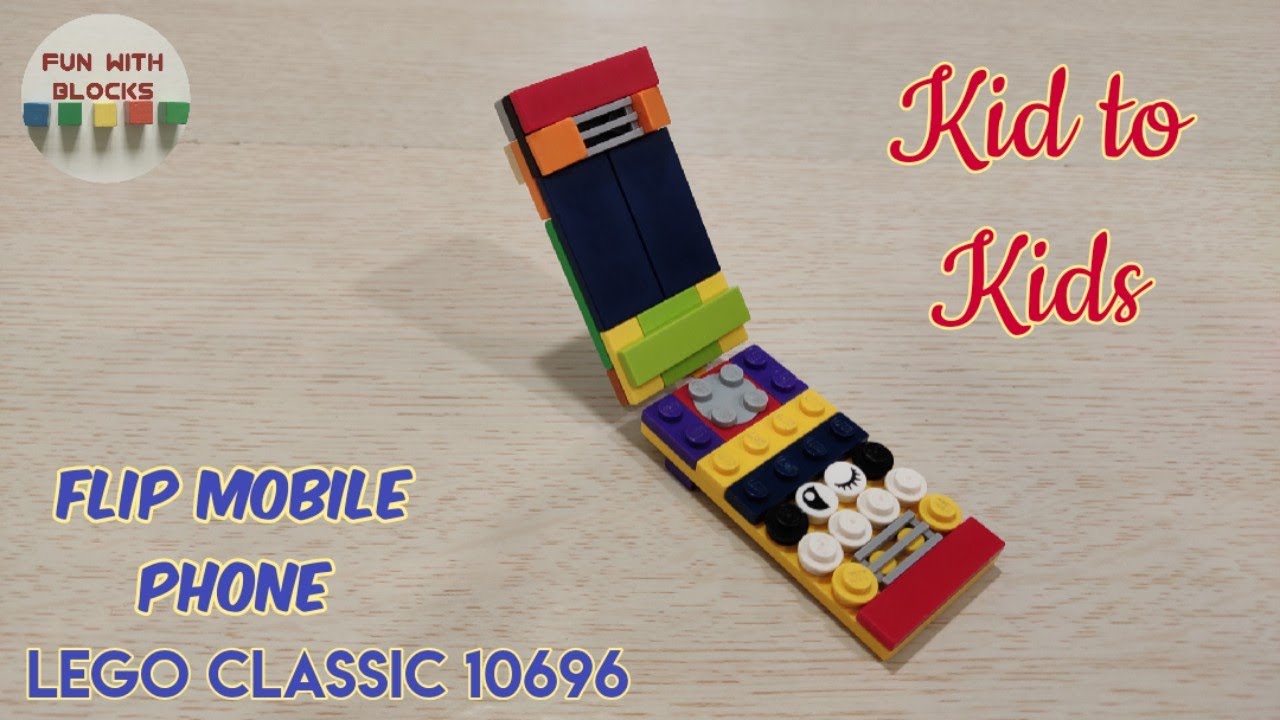 Lego classic 10696 Flip mobile phone building instructions - YouTube