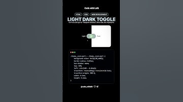 Light Dark Mode Toggle Button🧑‍💻 #coding #programming #2024 #javascript #csstricks #html #css #code