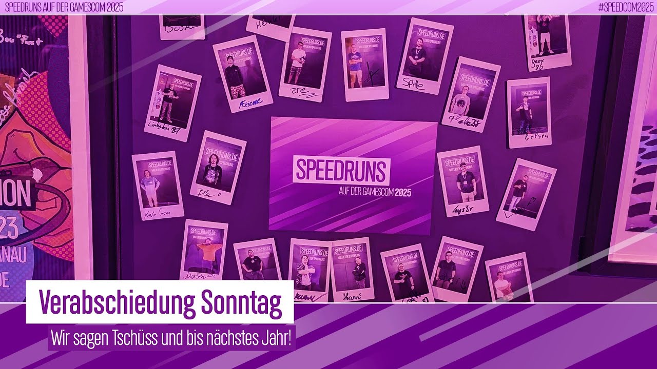 Speedruns auf der gamescom 2025 | Verabschiedung Tag 5 - Talk mit dem ganzen SRDE Team