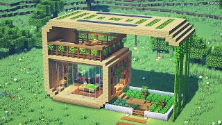 ⚒ Minecraft : How To Build a Survival Oak House