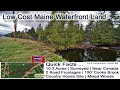 Land In Maine On Water For Sale | Maine Real Estate MOOERS REALTY 9095