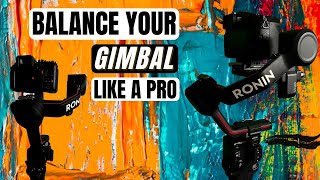 How To Balance Your Camera On A Gimbal; DJI RS3