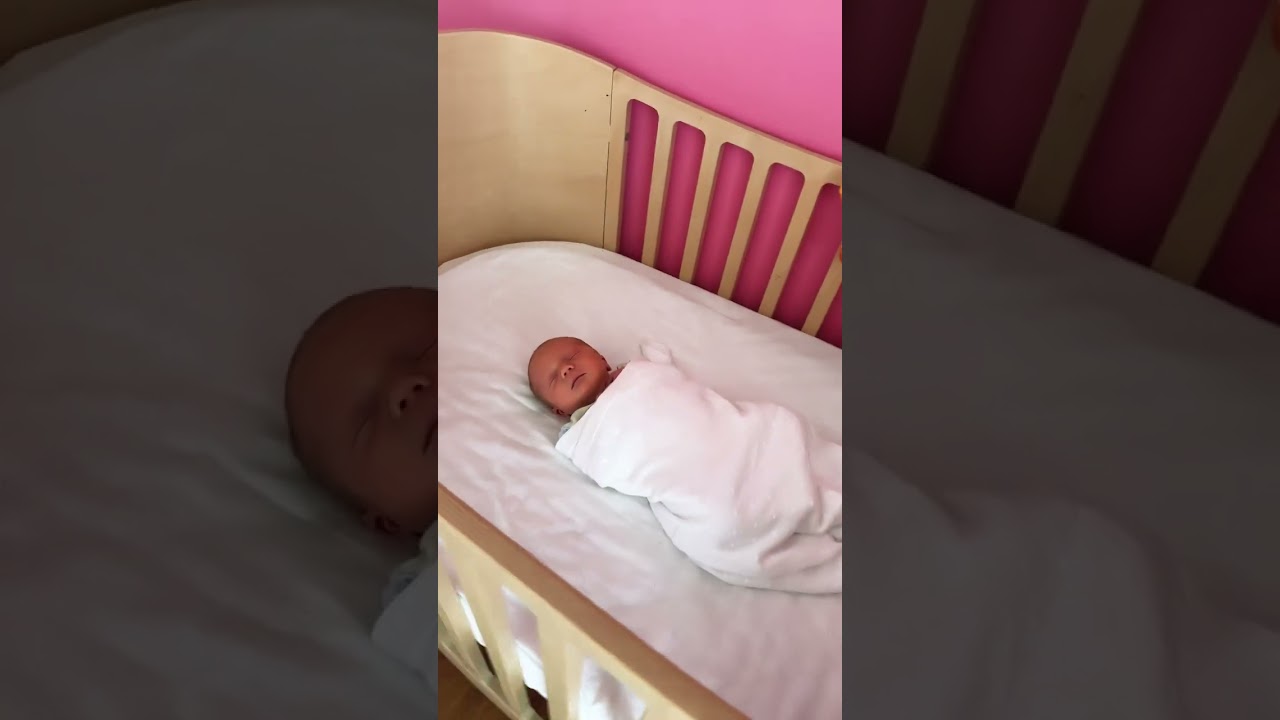 Seven-Day-Old Baby Boy Spencer Spends His First Night In His Leander Crib//Our Beautiful Placid Baby