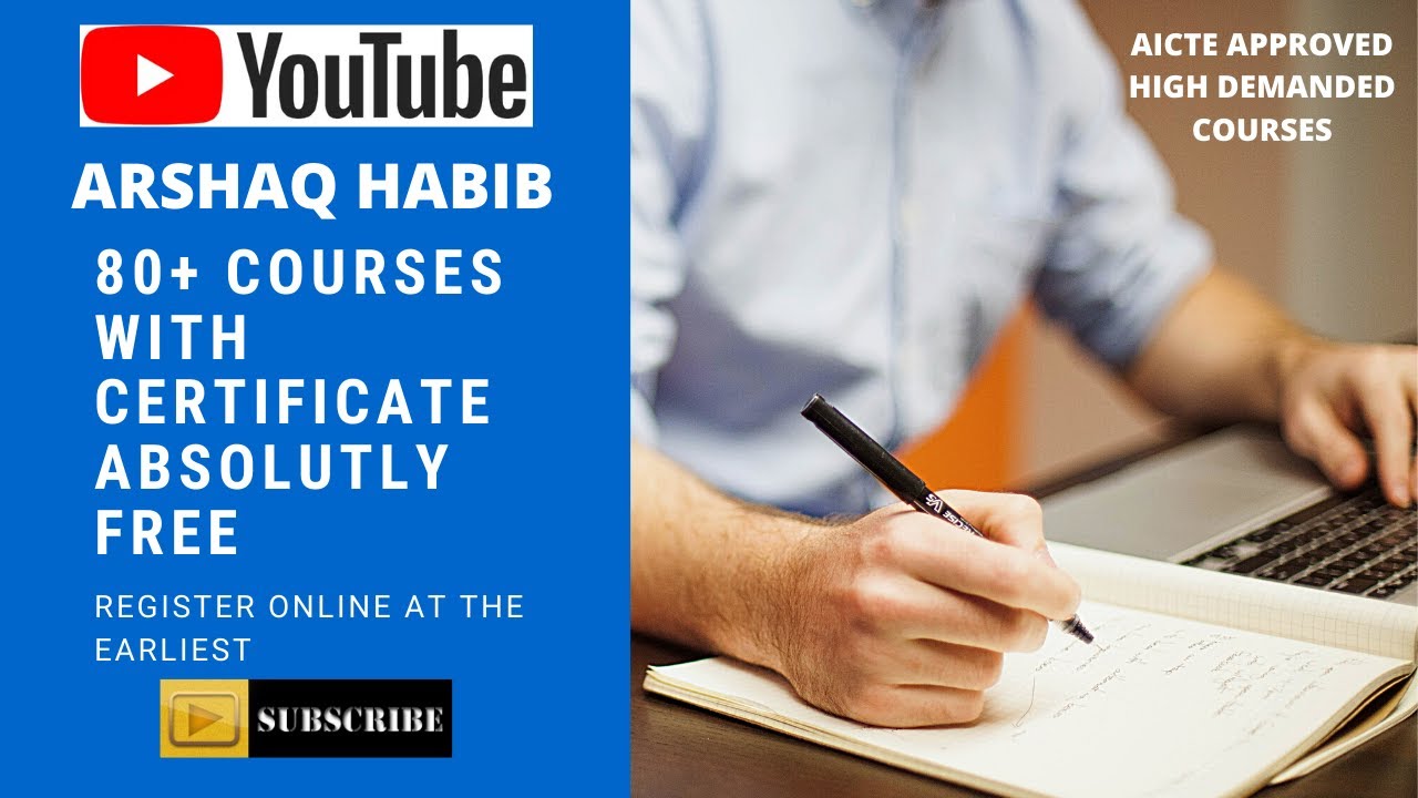 80+ FREE ONLINE COURSES WITH FREE CERTIFICATE FOR JOBS AICTE APPROVED