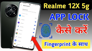 Realme 12x 5g fingerprint app lock/Realme 12x 5g me app lock kaise kare/Realme 12x apps lock setting