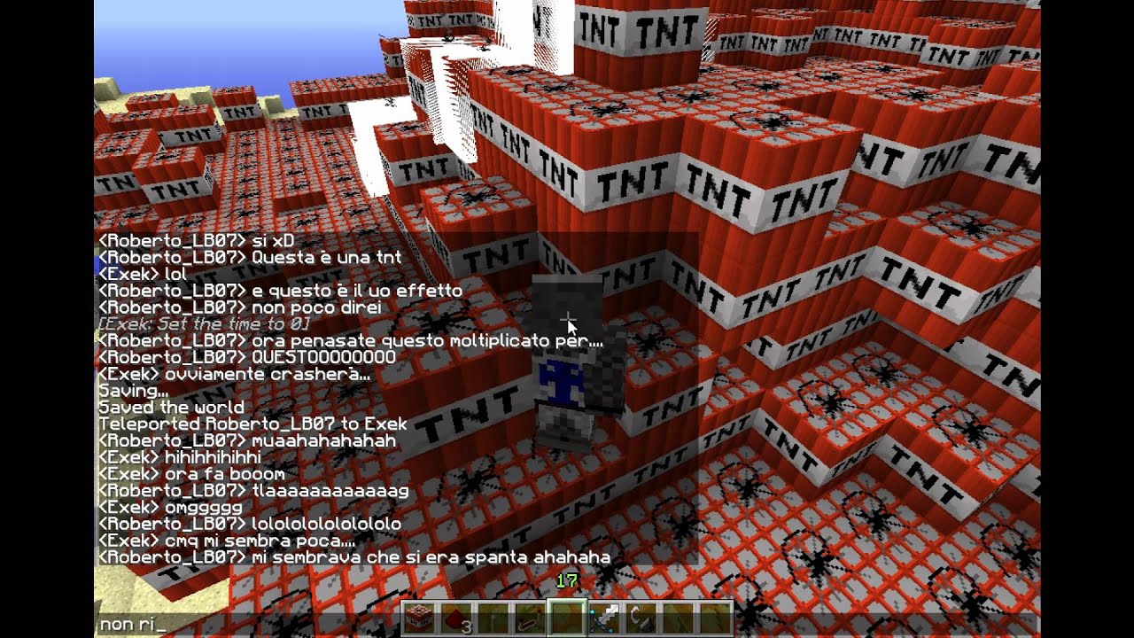 MINECRAFT : Esplosione Micidiale Di TNT - YouTube
