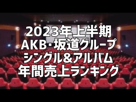 2023年上半期AKB･坂道グループシングル&アルバム年間売上ランキング