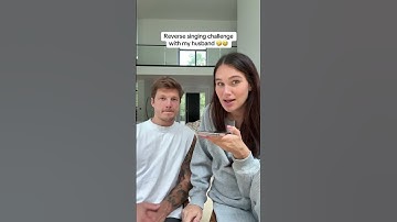 Reverse singing challenge!!! #shorts