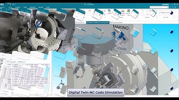 NC code simulation program by Siemens NX run on Makino DA300 & Makino D200Z high precision machine