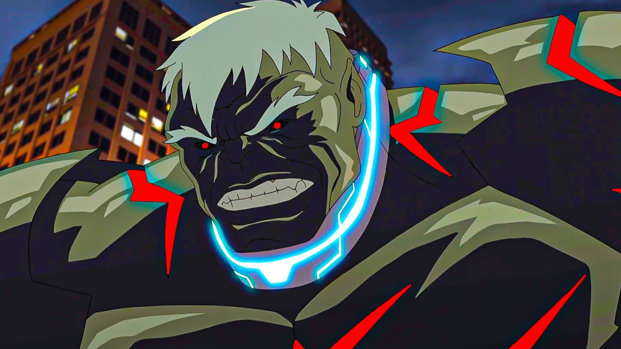 Зеленый Халк поглощает силу Красного Халка и становится сильнейшим монстром во вселенной